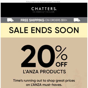 SALE Ends Soon: 20% Off L'ANZA Is Almost Over