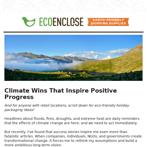 Environmental Wins that Inspire | Get Retail Ready for Holidays