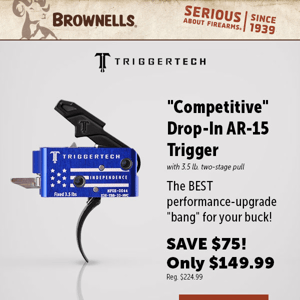 SAVE $75! Triggertech "Competitive" AR-15 trigger