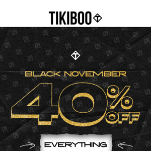 40% Off EVERYTHING For 2 hours Between 7-9pm Wednesday 23/11