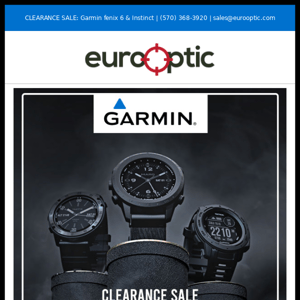 CLEARANCE SALE: Garmin fenix 6 & Instinct GPS Smartwatches