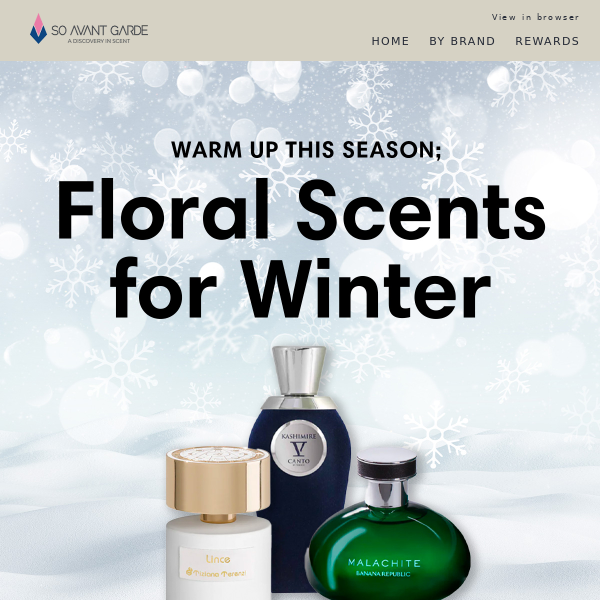 Shop Floral Scents for Winter ❄️