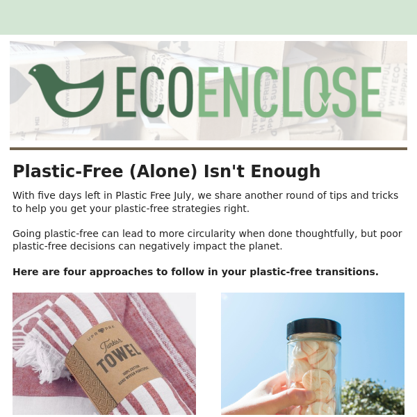 Why Plastic-Free Is Not Enough