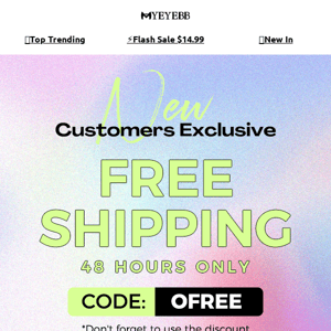 😲New Customers: Enjoy FREE SHIPPING Your First Purchase!