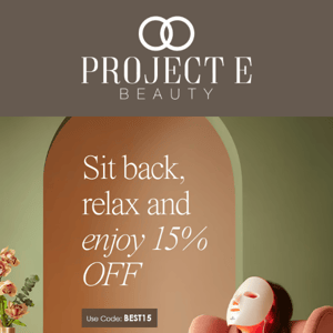 💕 Sit back relax and enjoy 15% OFF