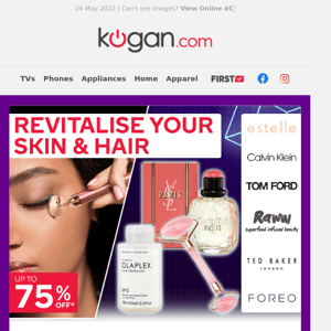 Save up to 75% on Hair & Beauty in Kogan Frenzy Sale* | Perfume, Shampoo & More