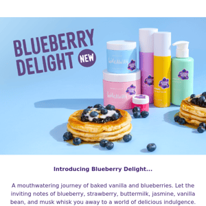 Experience pure bliss with Blueberry Delight!