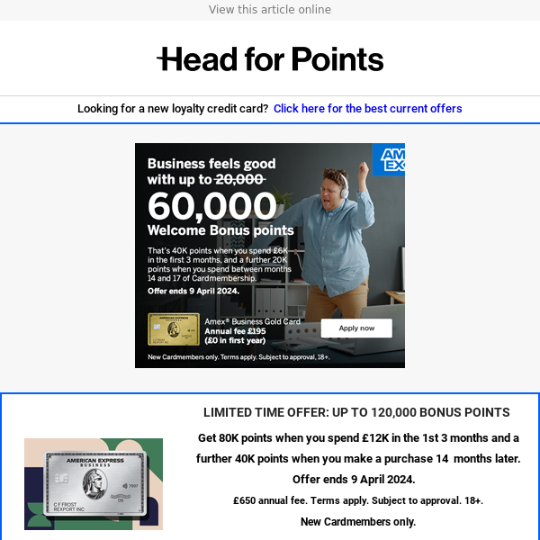 Get 120,000 points with American Express Business Platinum – full card review