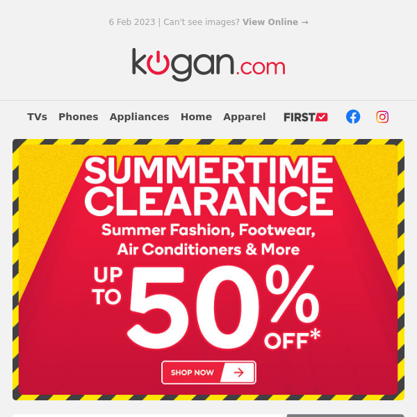 ☀️ Summertime Clearance: Up to 50% OFF Fashion, Footwear, Air Conditioners & More!*