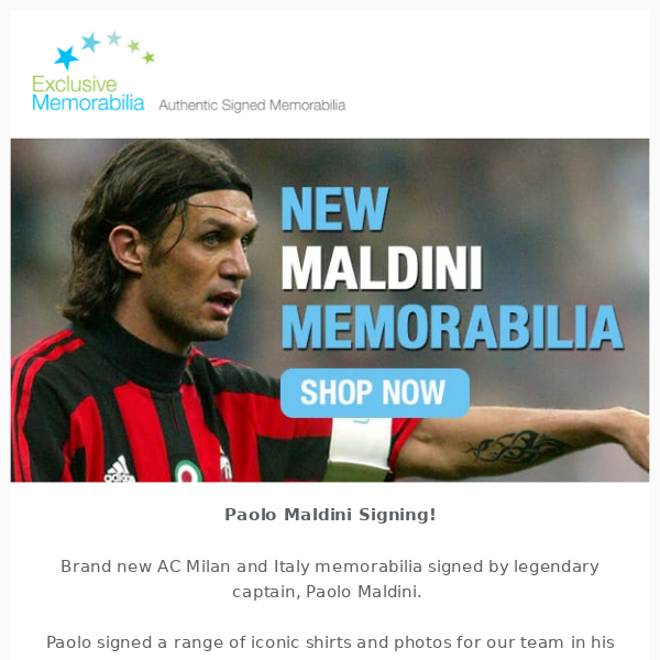 NEW Paolo Maldini Signing Session! ⚽