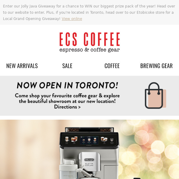 🎄 Enter for a chance to WIN a DeLonghi Eletta Explore Espresso Machine!