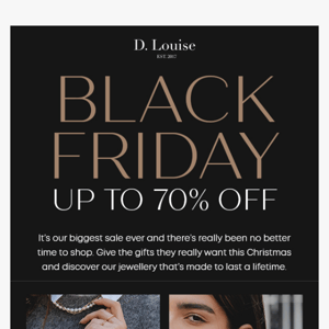 Black Friday is now on!