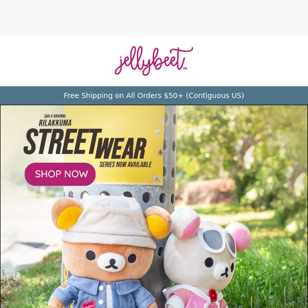 🚨 Hit The Streets with the ALL NEW Rilakkuma Streetwear Series Plushies! 🚨