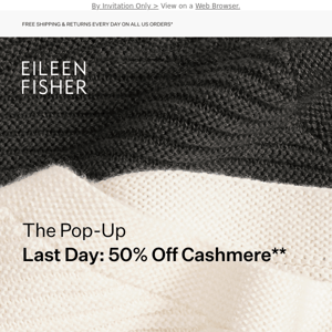 Ends Soon: 50% Off Cashmere