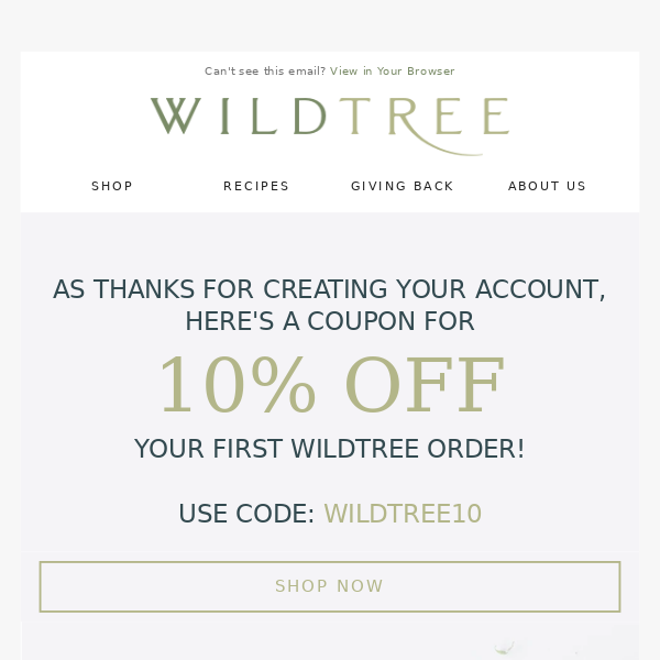 Welcome to Wildtree - Claim Your Coupon!