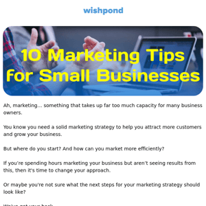 ⚡10 Essential marketing tips for small businesses