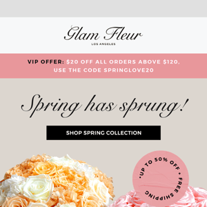 Spring Discounts! 🌼