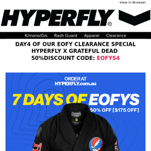 50% OFF | Grateful Dead x Hyperfly 🎸