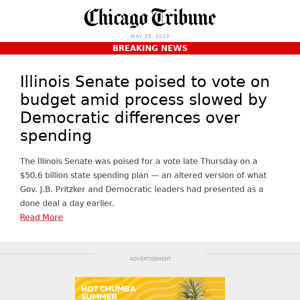 Illinois Senate poised to vote on budget