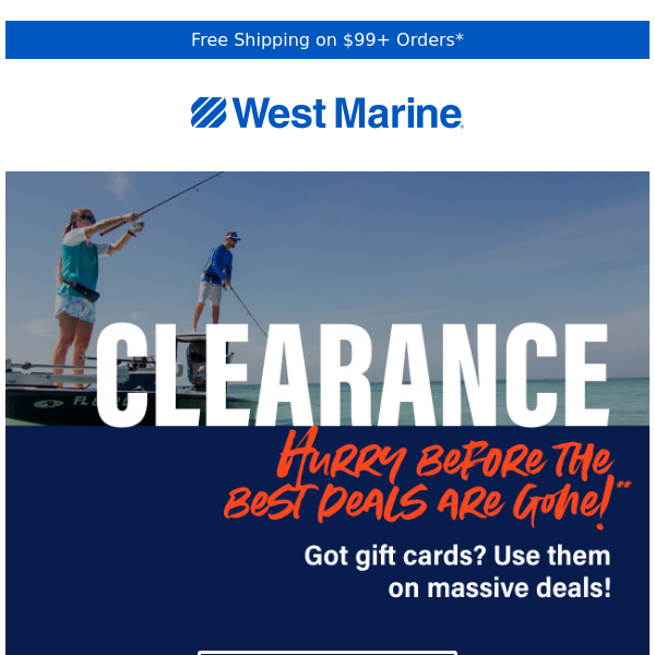 HUGE clearance deals on fishing, electronics, maintenance & more!