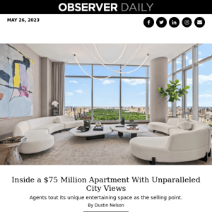 Inside a $75 Million Apartment With Unparalleled City Views