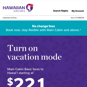 You'll love these low fares for the Hawaiian Islands