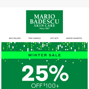 Winter Blues? Here's 25% Off