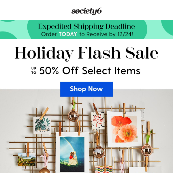Save 50% on Art Prints, Framed Posters and more!