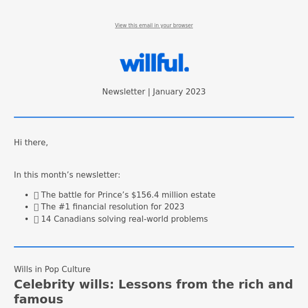 A lesson on wills from the rich and famous. 💸
