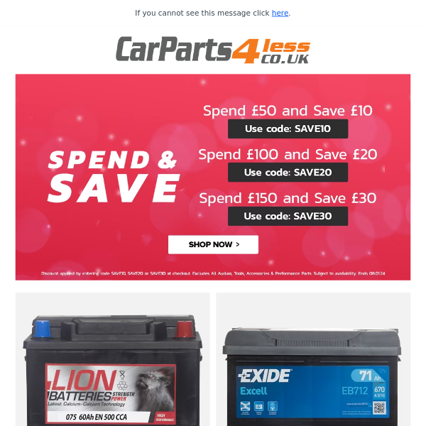 Drive Safely This Winter With Our Great Value Car Parts!