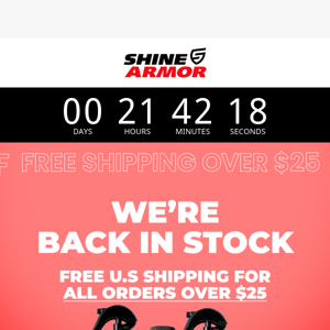 Rejoice! The wait is over, and your favorite products are back in stock, Shine Armor!