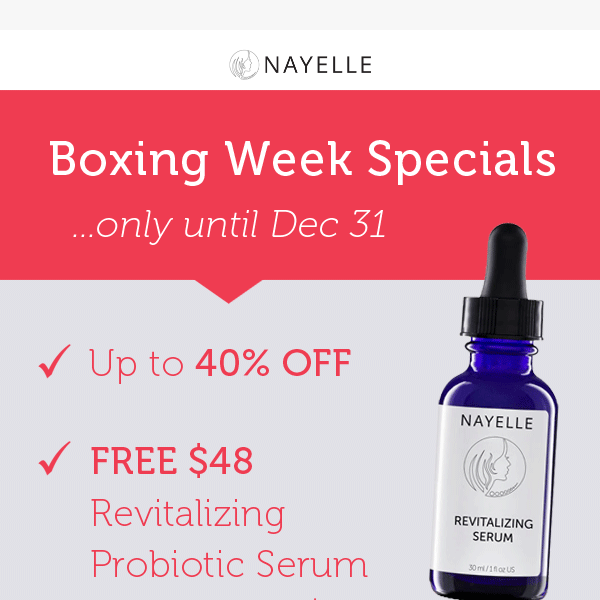 ❤️Up to 40% Off + Free Serum and Exfoliant