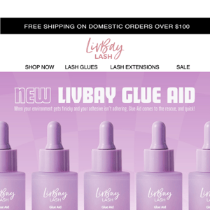 Lashes not adhering? NEW Glue Aid!