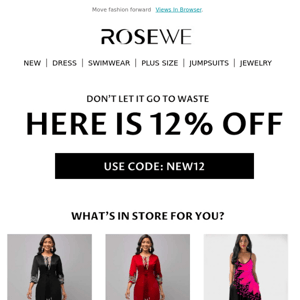 Want 12% off? Because you chose well