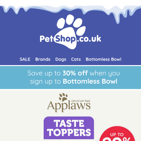 Up to 20% off Applaws Taste Toppers 🐶