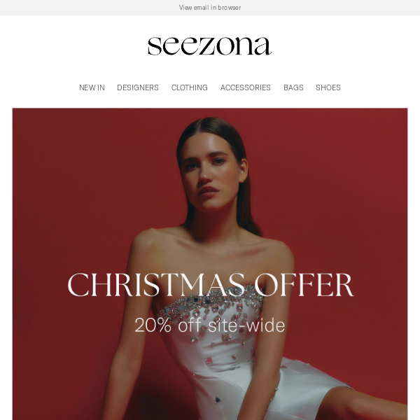 Don't miss out: 20% off site-wide