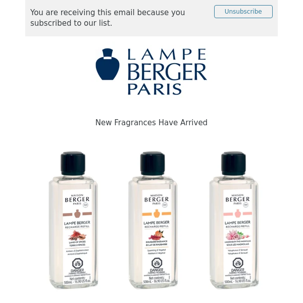 New Lampe Berger Fragrances Have Arrived