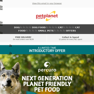 25% Off Planet Friendly Pet Food From Percuro