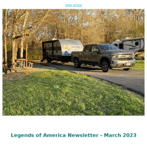 Legends of America Newsletter - March 2023