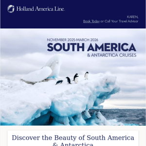 Announcing: 2025 Cruises to South America & Antarctica