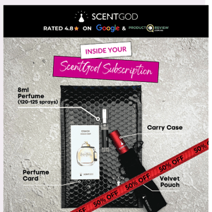 Here's what comes with your ScentGod subscription  ❤️ 👀