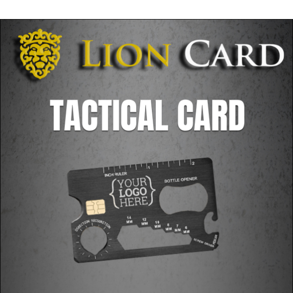 Hey, Get more done with our Tactical Metal Card: The Multi-Functional addition to your Wallet!🔥