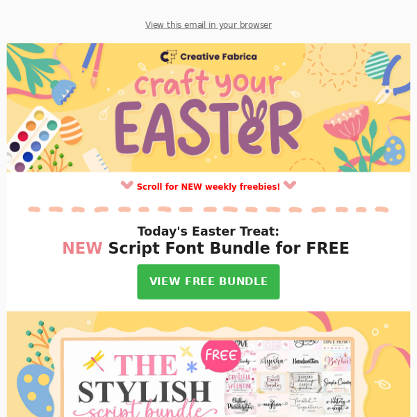 🐣 45 Free Stylish Fonts to Craft Your Easter