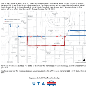 223 - 2300 East / Holladay Blvd On Detour