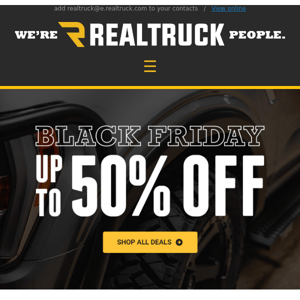 Load up and roll out with Black Friday savings