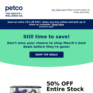 There’s still time to shop March deals!