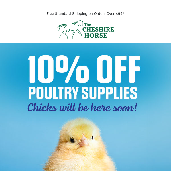 Flock to Savings: 10% off Poultry Supplies