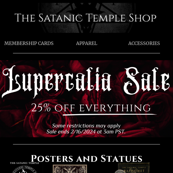 Day Two of our Lupercalia Sale!