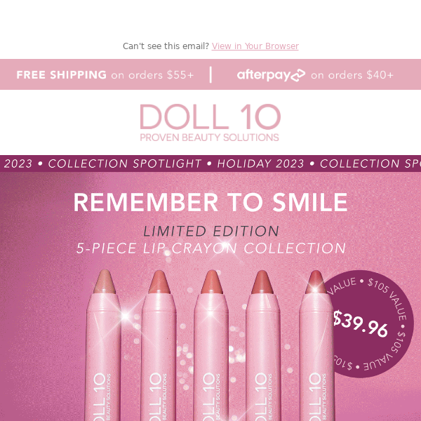💋 REMEMBER TO SMILE HOLIDAY LIP COLLECTION!