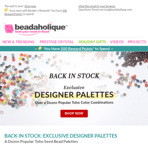 The Wait is Over! 12 Designer Palettes are Finally Back in Stock!